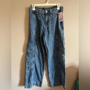 High Waisted Cargo Jeans